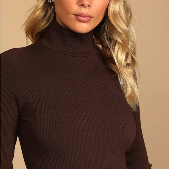 Lulu's Burgundy Long Sleeve Bodysuit - Picture 6 of 11